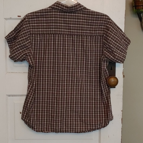 Mountain Lake Brown Plaid Button Down Shirt - Picture 3 of 3